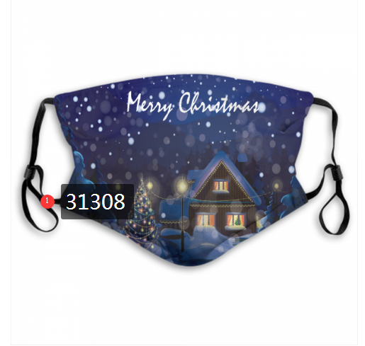 2020 Merry Christmas Dust mask with filter 115->mlb dust mask->Sports Accessory